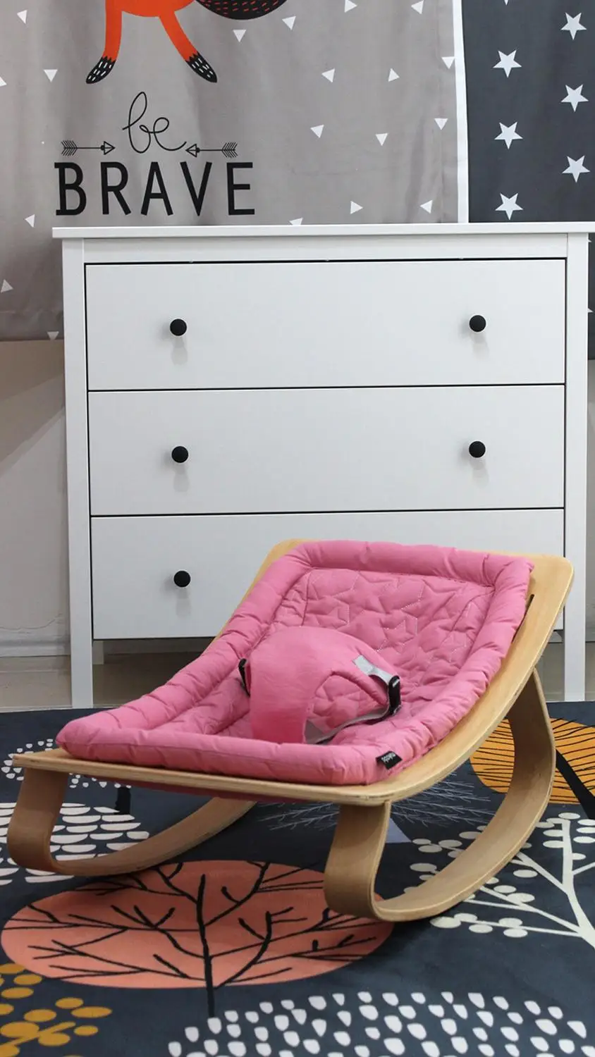 Mukabo звезда Плетеный абажур из натурального дерева для детской качалки главные Lap