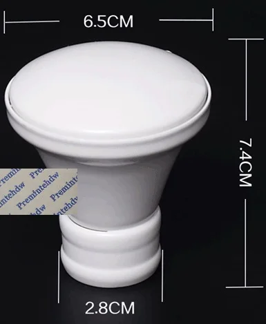 White Horn 2 шт./лот, белый, матовый, черный, Европейский, драпировка, занавеска, 28 мм, стержень, конец трубы, декоративная крышка, отделанные, выдалбливают, шар, кристалл, лист, Корона - Цвет: White Horn