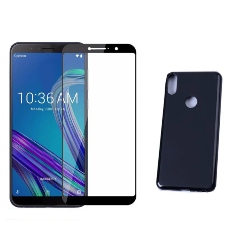 Silione чехол или закаленное стекло для ASUS Zenfone Max Pro M1 ZB602KL ZB555KL Max Pro M2 ZB631KL ZB602KL защита экрана 9H стекло