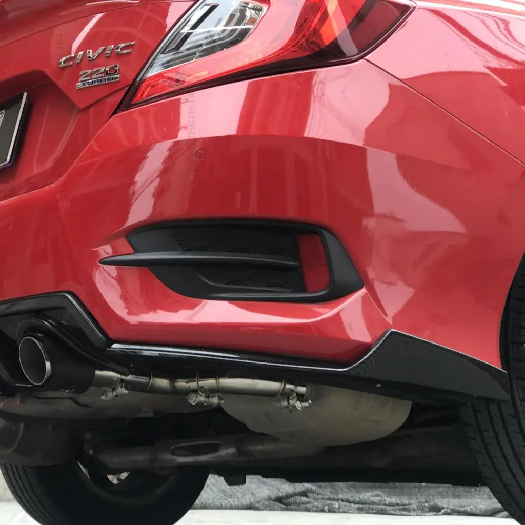 Задний спойлер диффузор бампер хвост губы для Honda Civic 10 поколения 2016/17/18/19 комплект