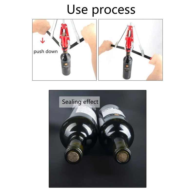 

2-Handled Lever Corker Wine Bottle Corker with 2 Cork Handles for Wine Fermenter