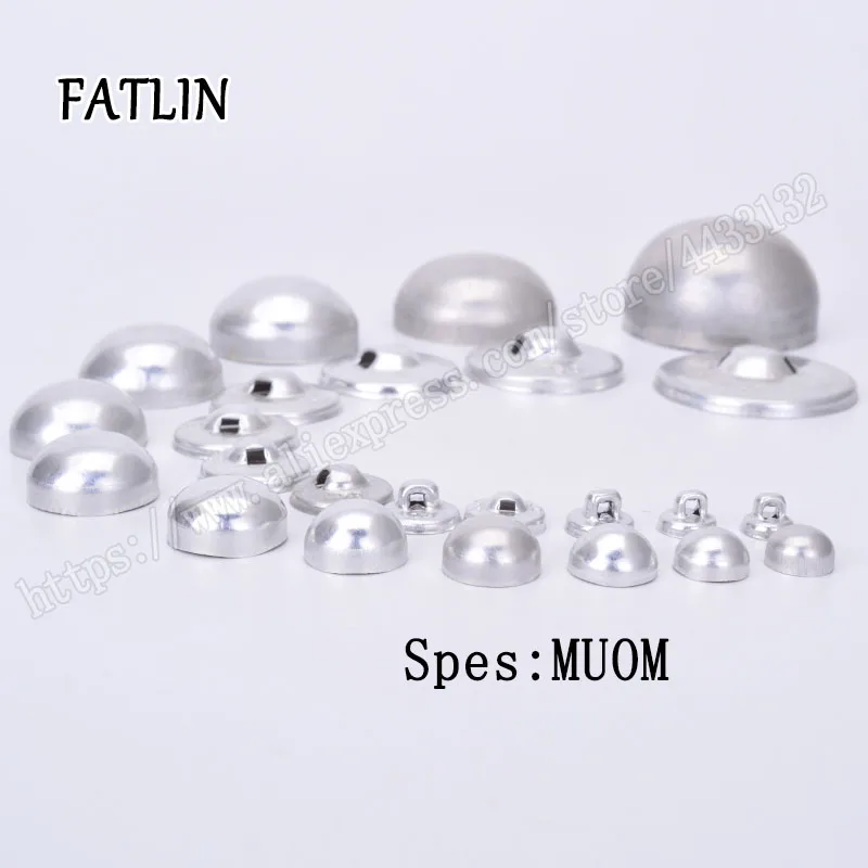 100 комплектов кнопки из алюминиевой ткани с покрытием в виде грибов 16L 44L|Пуговицы|