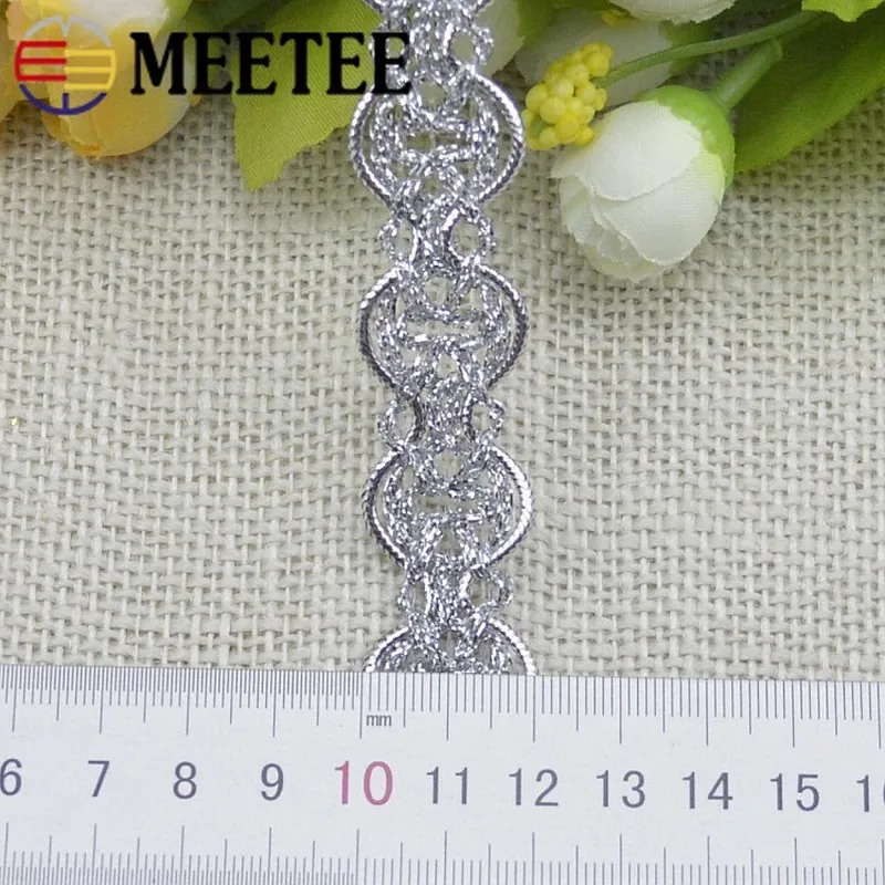 Лента с изогнутой кружевной отделкой ширина 10 метров 2 см|Кружево| |