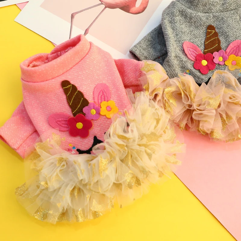 Одежда для собак зимняя теплая куртка пальто платье кошек пачка питомцев