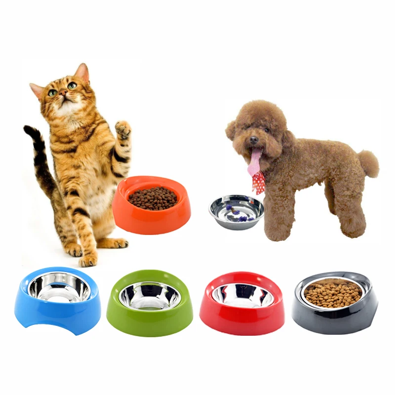 Миска для домашних животных миска путешествий питья кошек и собак нержавеющая