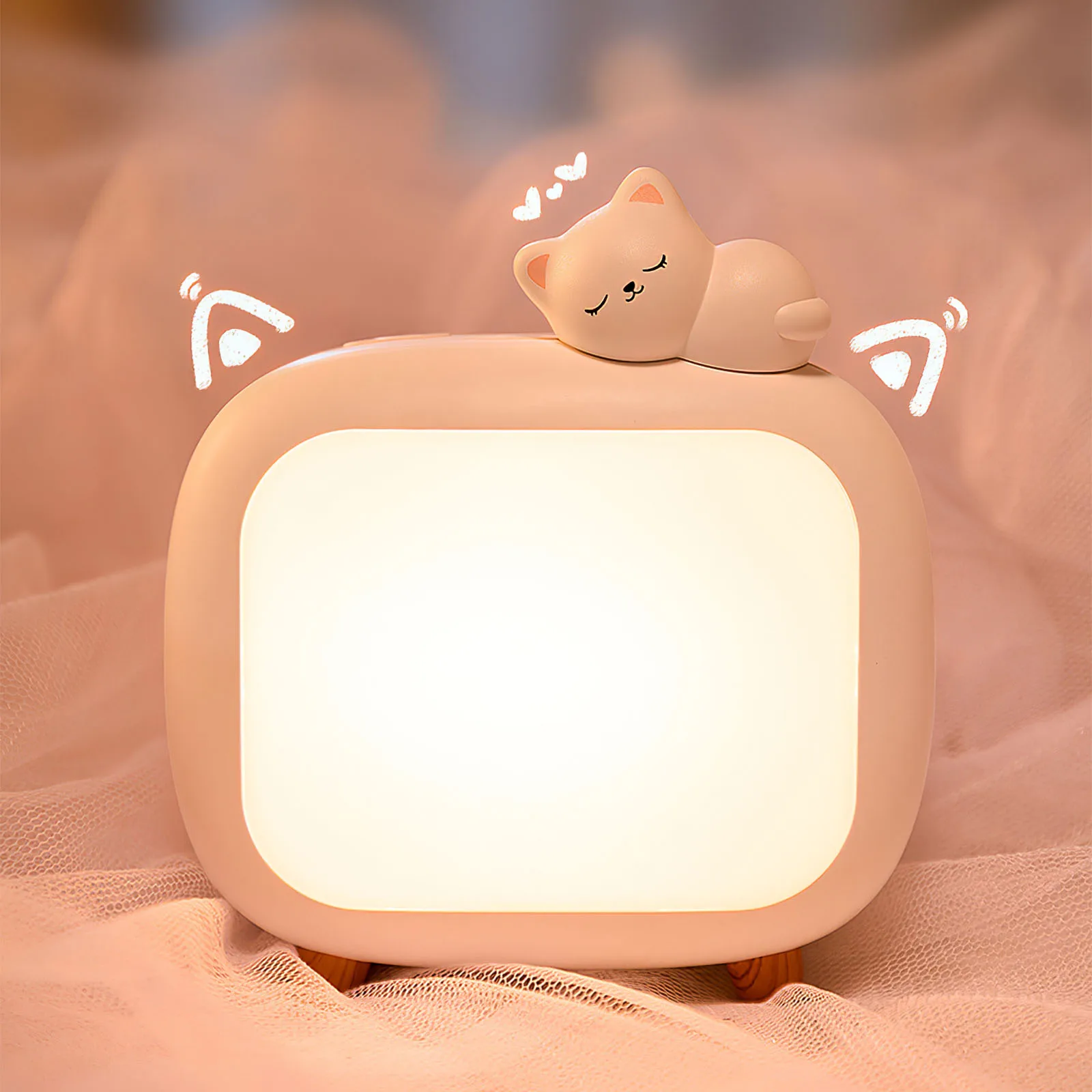 

Светодиодный ночник с USB, милый мультяшный Ночной светильник, мультяшный светильник с дистанционным управлением для детской спальни, декор...