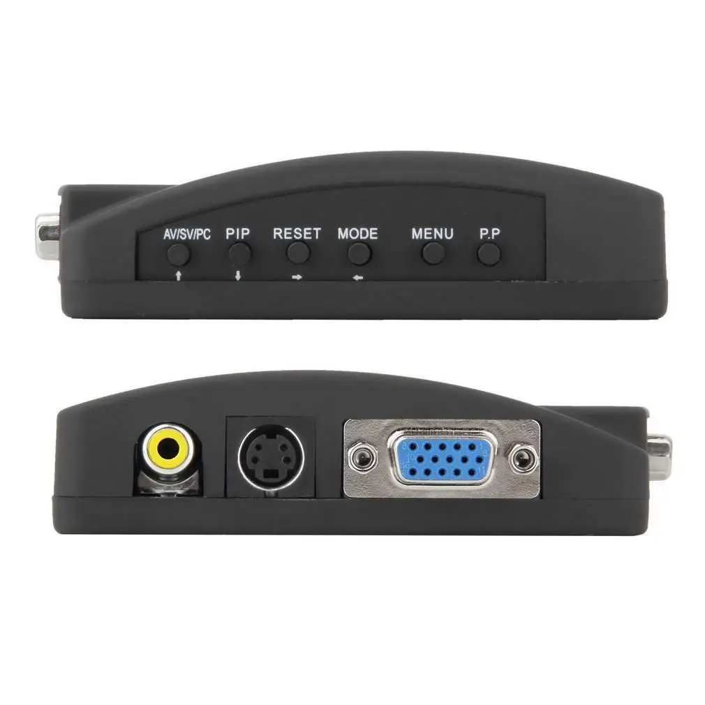 ТВ RCA Композитный S Video AV In к ПК VGA lcd Out конвертер адаптер Bht|Зарядные устройства| |
