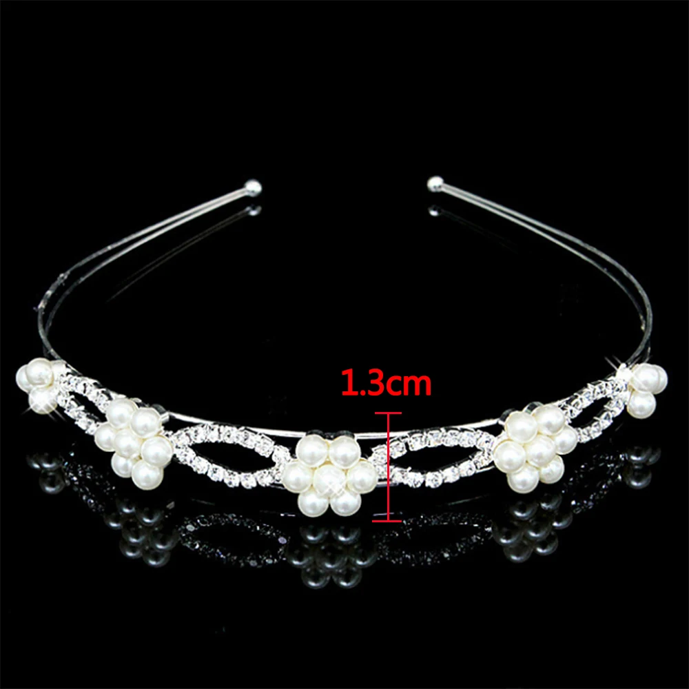 AINAMEISI Princess Crystal Tiaras and Crowns Headband Kid Girls Love Bridal Prom Crown Wedding Party Accessiories Hair Jewelry images - 6