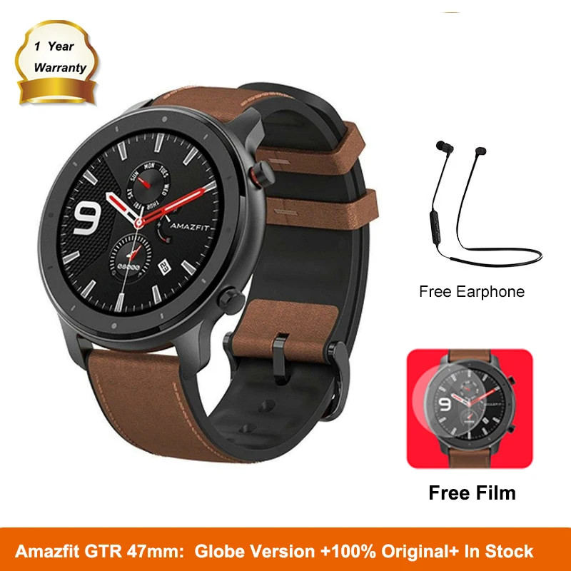 Глобальная версия Amazfit gtr47мм Смарт часы 5ATM Новые смарт с длинной батареей