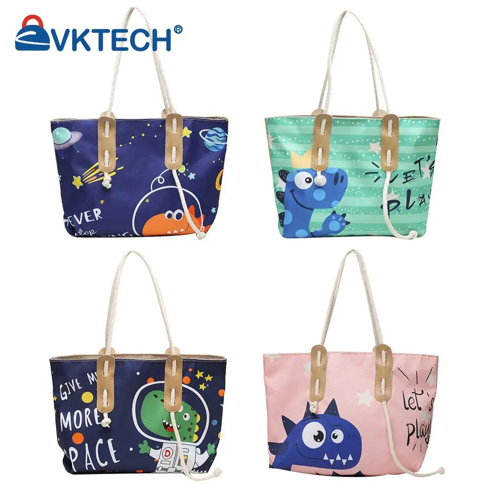 

Модная женская Милая Холщовая Сумка для покупок с мультяшным принтом, Женская Повседневная вместительная сумка-тоут