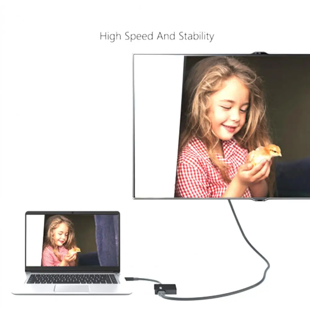 4-в-1 мультипорт Тип с разъемами типа C и HDMI-совместимость USB PD концентратор