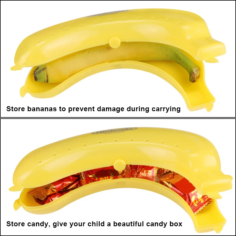 Милый банановый чехол защитная коробка контейнер для путешествий уличный