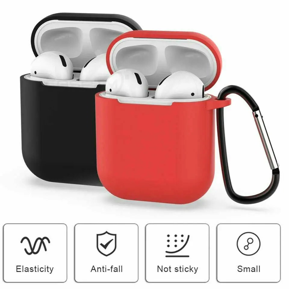 Прямая поставка Мягкие силиконовые чехлы для Airpods Защитный чехол беспроводных