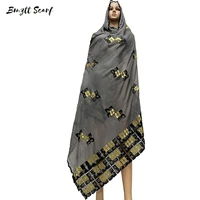 african women cotton scarf muslim embroidery 100 cotton scarf for shawls hijab scarf bf 102