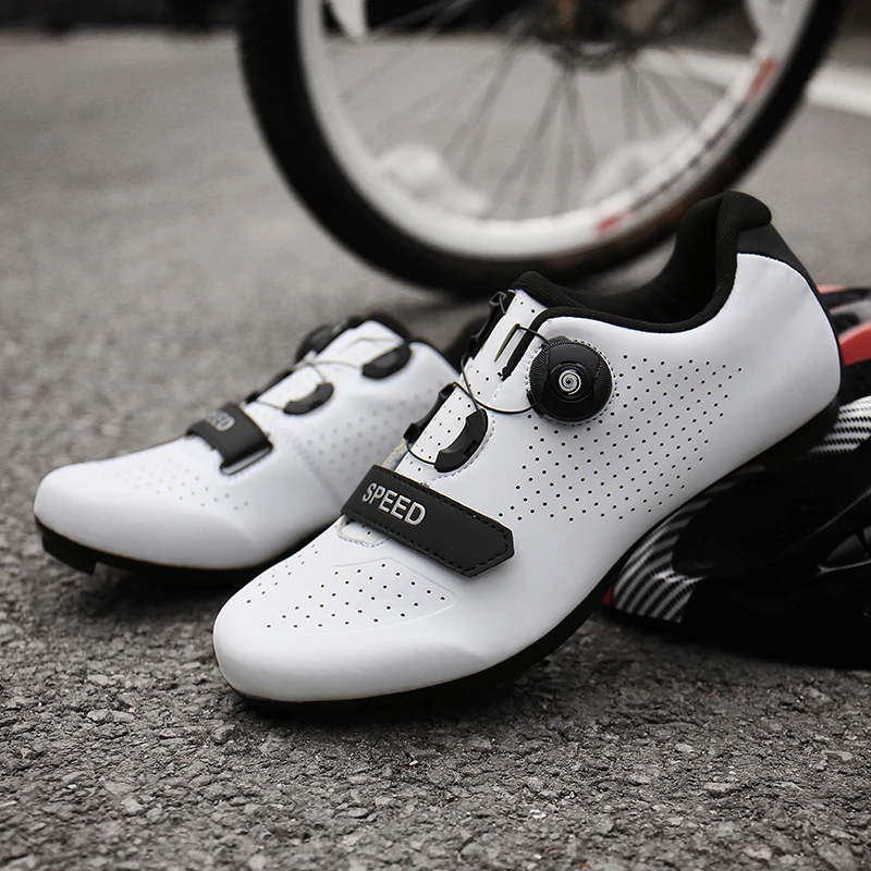 Мужская велосипедная обувь сверхлегкие кроссовки Spd Cleats для дорожного