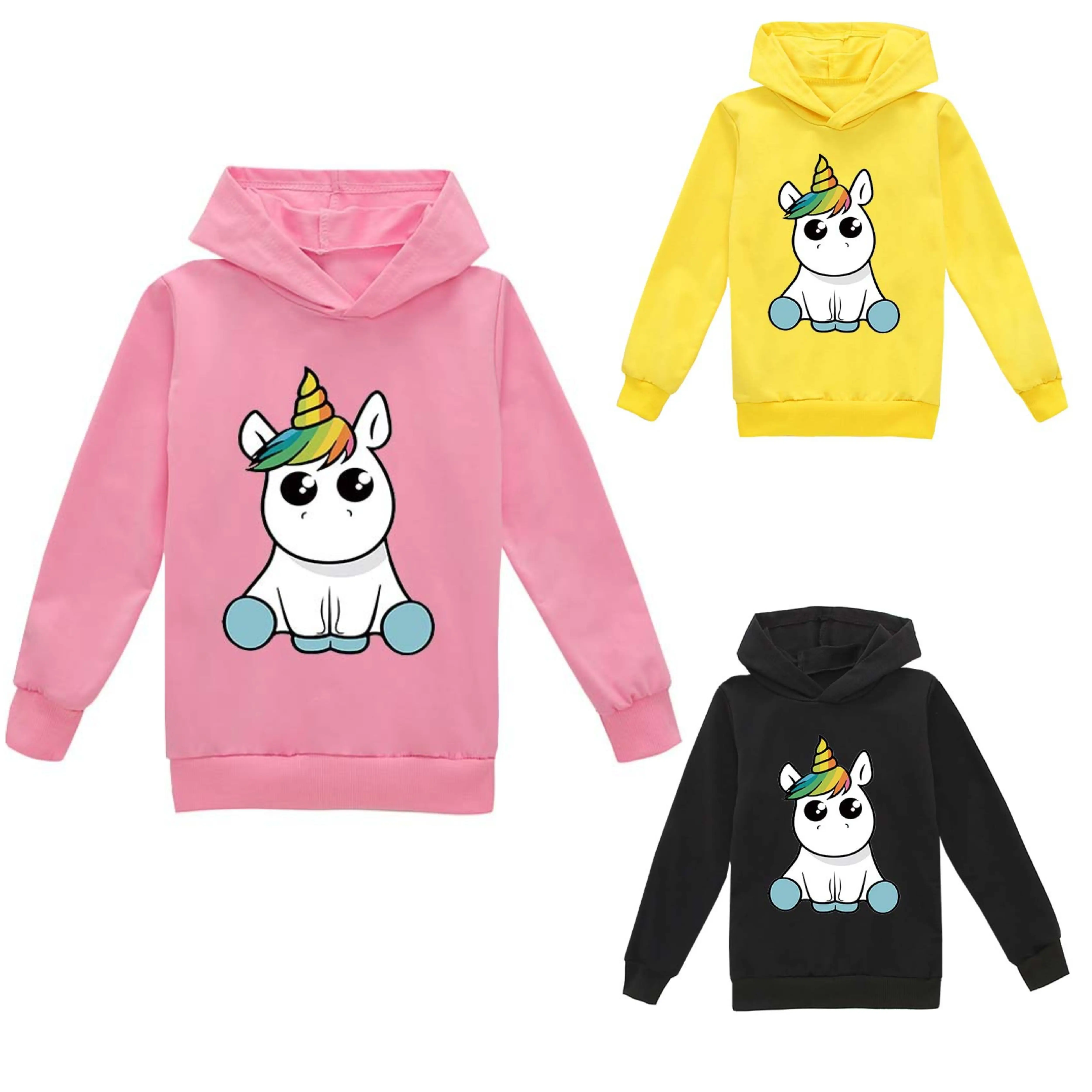 

Осень 2021, толстовки для мальчиков и девочек с 3D принтом единорога, классные повседневные топы в стиле Харадзюку С граффити, одежда для подро...