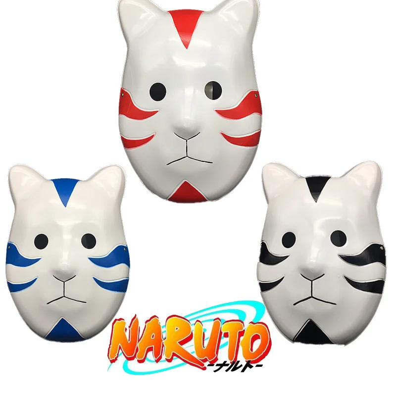 Реквизит для маскарада и представлений в стиле аниме маска Наруто ПВХ с лисой