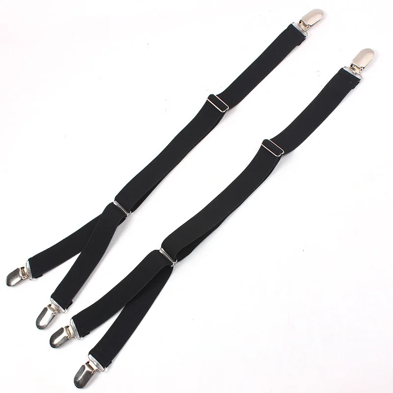 1 пара Нескользящие подтяжки для рубашки с зажимом|Мужские подтяжки| |