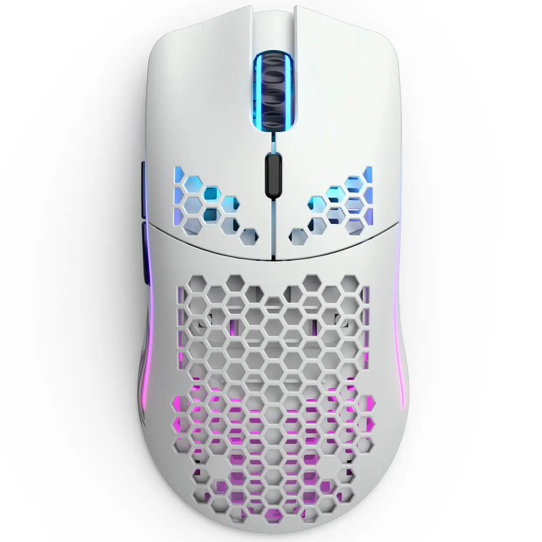 Light Weight Wireless Mouse Matte Black/white Color