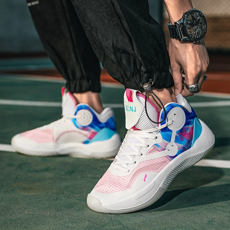 

2021 Design Brand Professional Basketball Sneakers Men Fashion Colors Outdoor Platform High Sports Shoes Boots Men Women basket