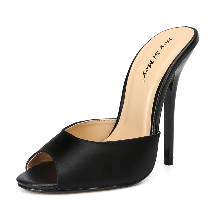 Женские туфли лодочки на высоком каблуке 13 см Шлепанцы Босоножки Летняя женская