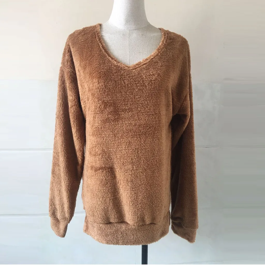 Элегантный вязаный свитер пуловеры модные женские однотонные рубашки с длинным