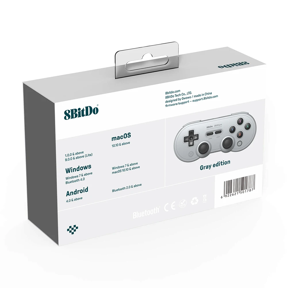 

8bitdo SN30 Pro Wireless Controller 6-Axis Burst Vibration Rechargeable Bluetooth Gamepad for Switch Windows Android Steam Mac
