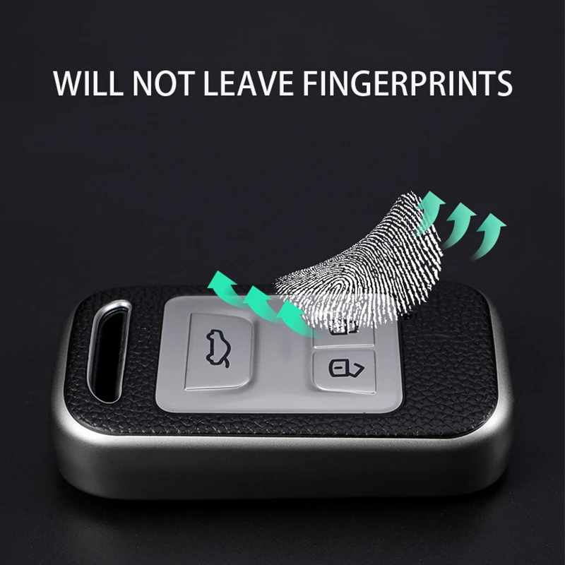 Чехол для автомобильного ключа из ТПУ и кожи с 3 кнопками Chery Tiggo 5X 4 8 Glx 7 2019 2020 Arrizo