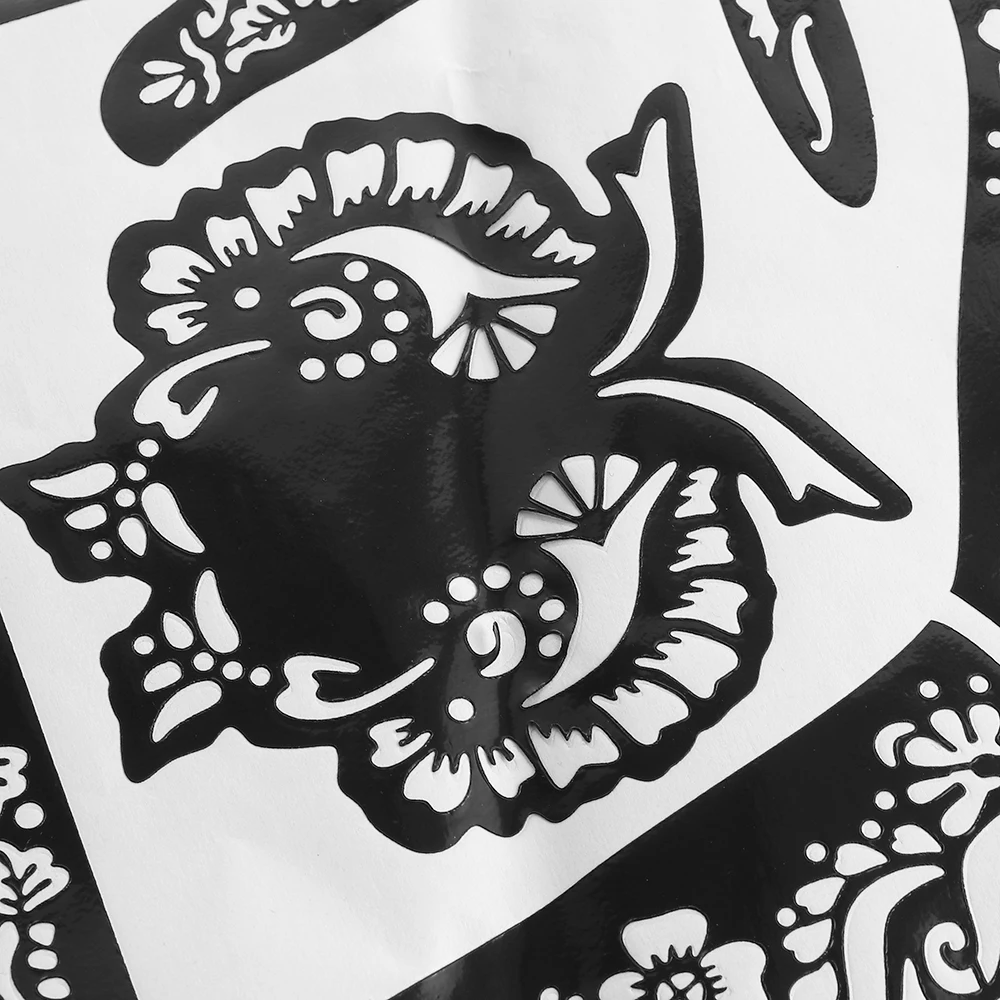 1 лист Водонепроницаемый хна блеск вставка бумаги временные фальшивые