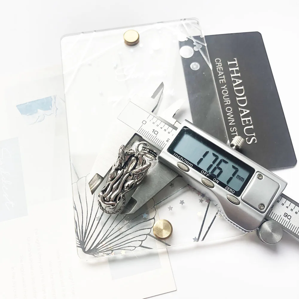 Клык дракона панковские шармы перевозчиков 925 стерлингового серебра в форме