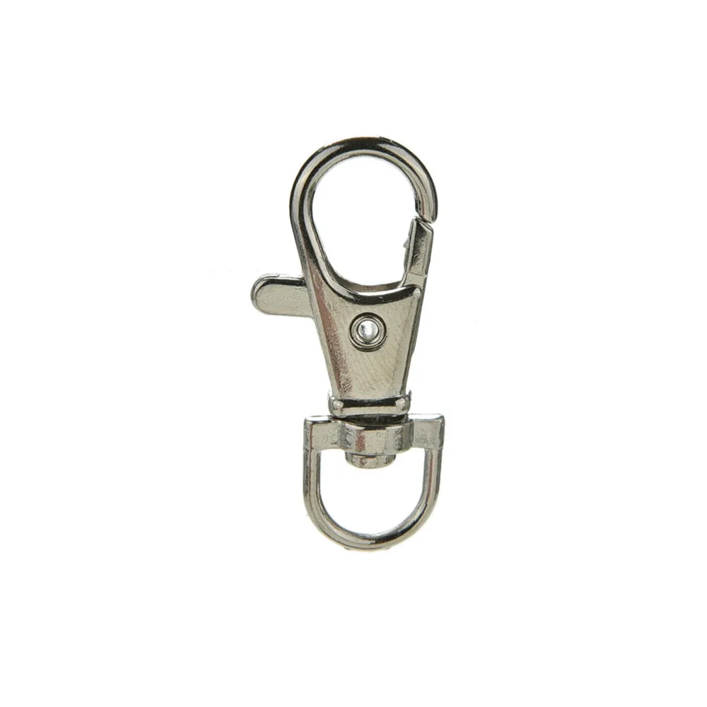 

ZLinKJ 10pcs 37MM Key Hook Dull Silver Plated Swivel Lobster Clasp Clips Keychain Split Clasps Robe Hooks Bathroom Hardware