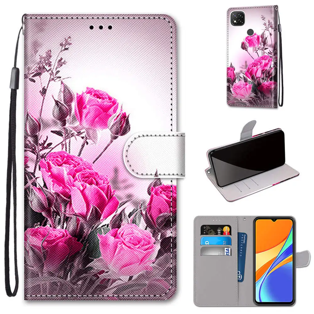 Case For Xiaomi Redmi 9C 10A Flip Case Book Leather Wallet Magnetic Cover For Redmi 9 C Redmi9c Phone Cases For Xiaomi Redmi 10A