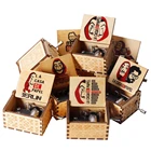 Музыкальная шкатулка Bella Hello LA CASA DE PAPEL, античная деревянная резная коробка с ручным приводом, подарок для мальчика, подарок на день рождения