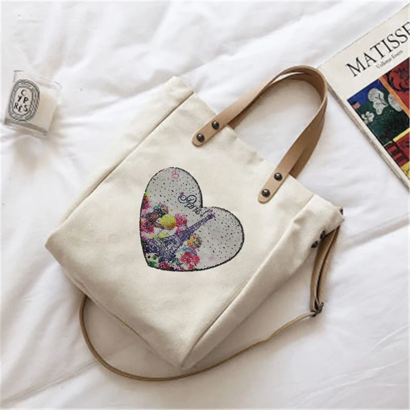 Футболка с нашивками в виде сердца для женщин наклейки Реверсивные меняющие цвет