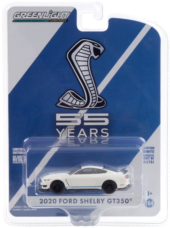 GL 1:64 2020 Ford Shelby GT350 Heritage Edition юбилей 11 сплав модель автомобиля литье под давлением