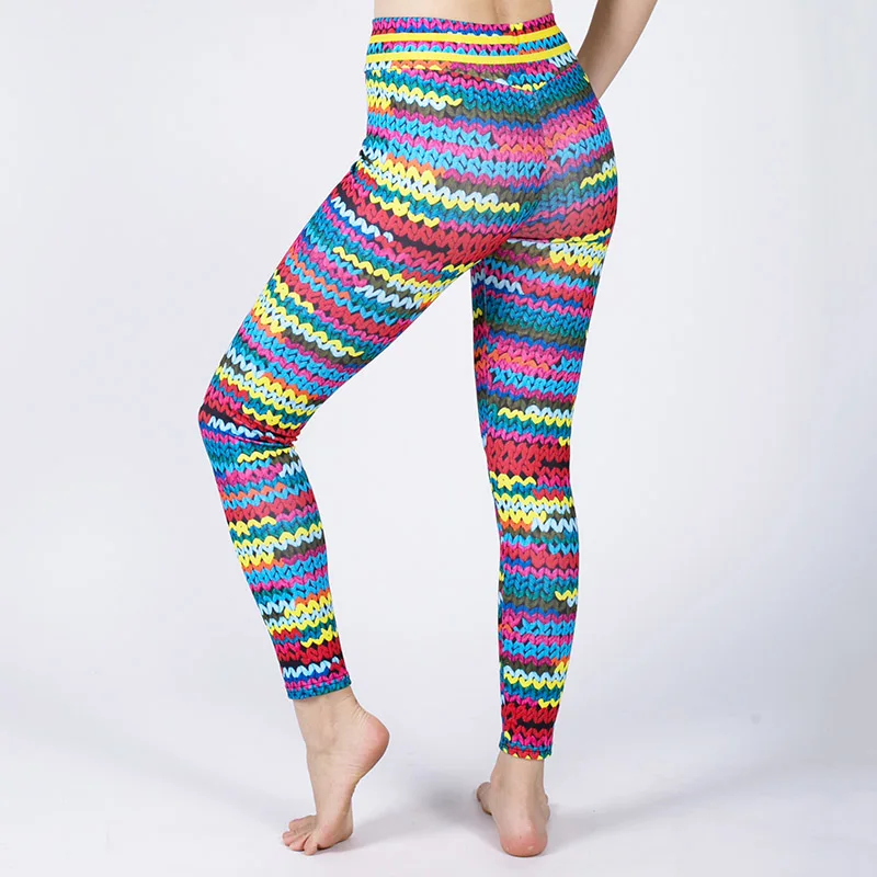 Женские леггинсы с принтом штаны из полиэстера и шерсти женские эффектом пуш ап в