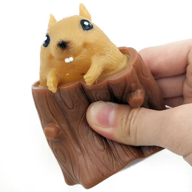 

Squeezing Squirrel Cup Toys Decompression Toy Fidget Antistress Sensory Toy Stress Reliever Toys Gift for Kids Adult Pop Squishy