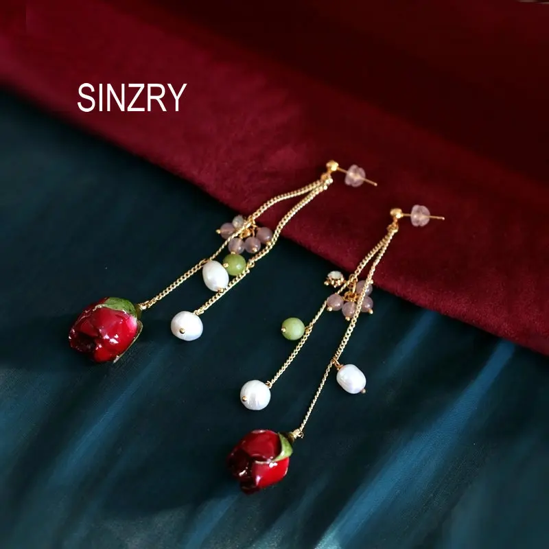 SINZRY креативные ювелирные изделия модные натуральные жемчужины ручной работы