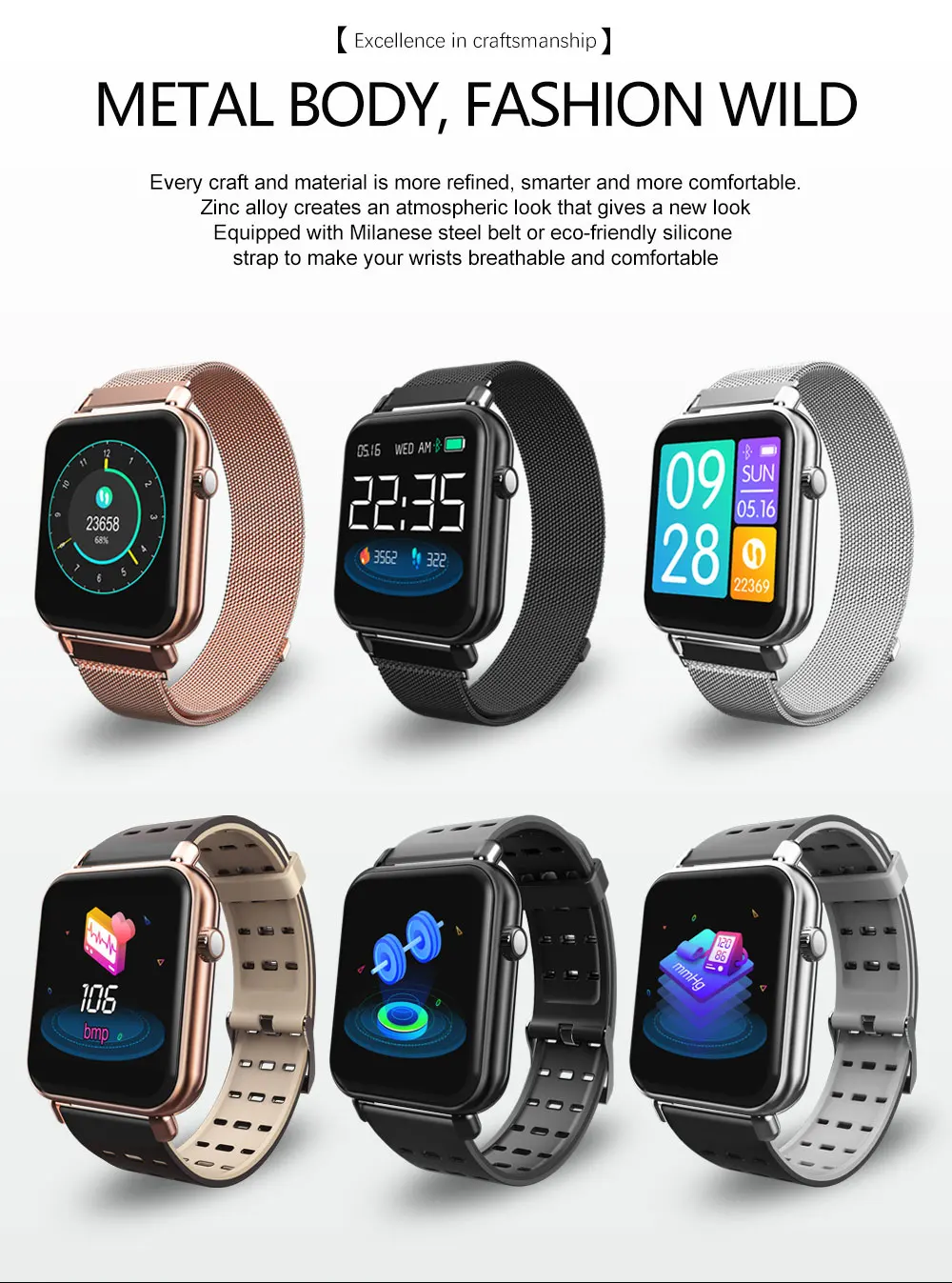Y6 Pro Multi Smart Bracelet Heart Rate Blood Pressure Oxygen Monitor Smart Band Waterproof Watch Sport Fitness Tracker Wristband