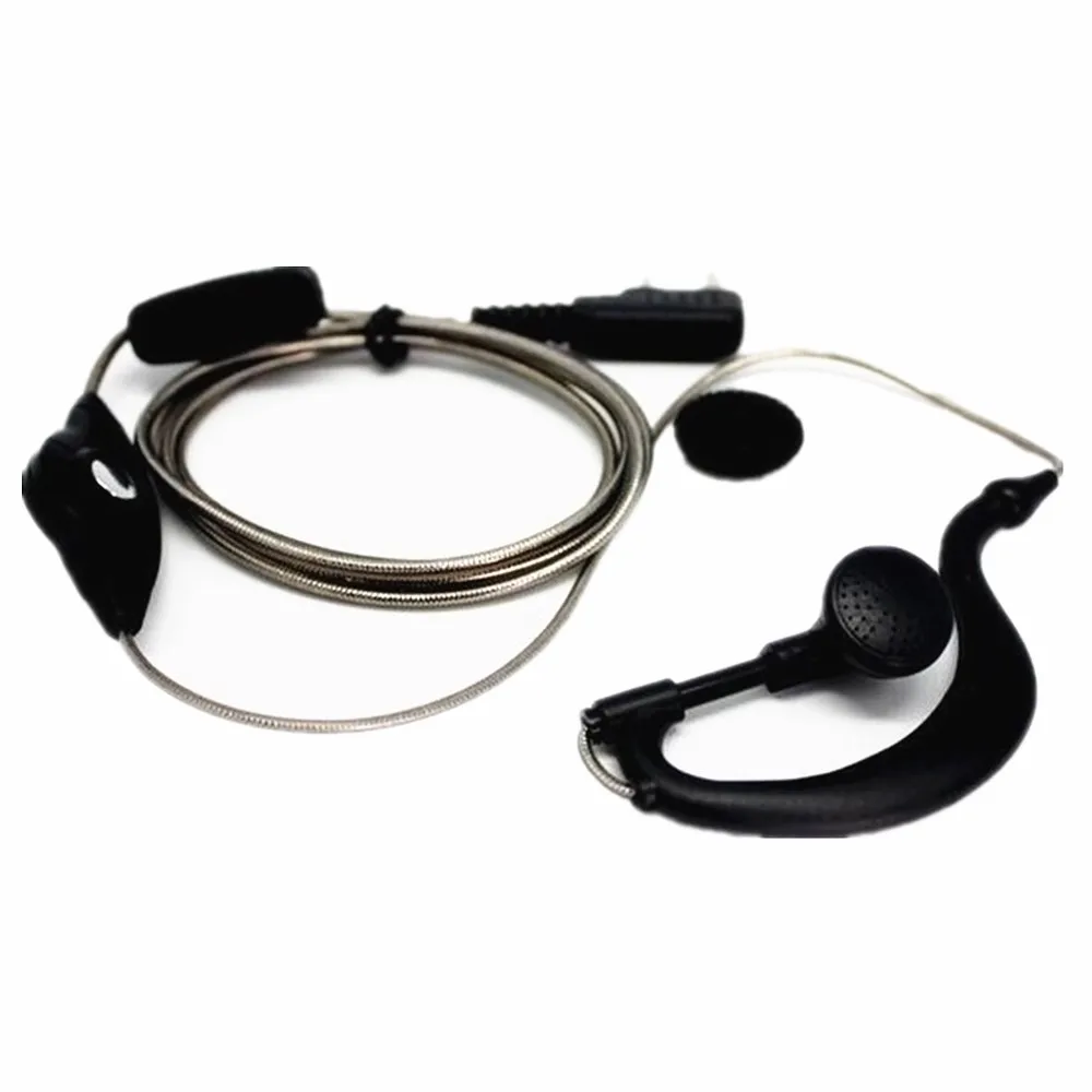 10 шт. G образный 2 контактный наушник гарнитура с микрофоном PTT для двухсторонней