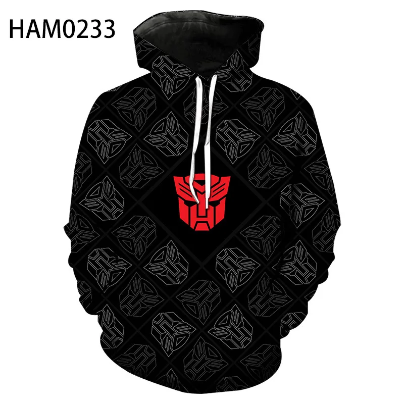 Толстовка с капюшоном трансформерами свитшот для мужчин и женщин популярный