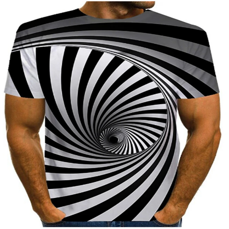 

2021 new cool fashion men and women T-shirt black and white cat printing 3d T-shirt summer short-sleeved T-shirt male T-shirt