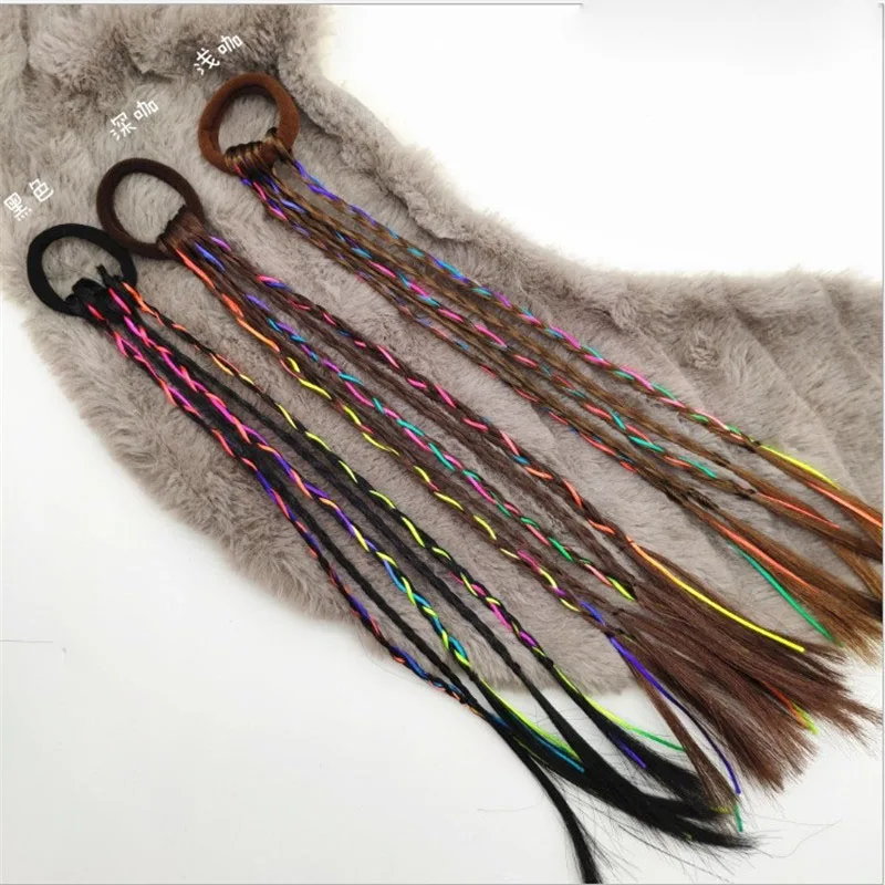 Красочные детские парик оплёточный станок на голову эластичная повязка для