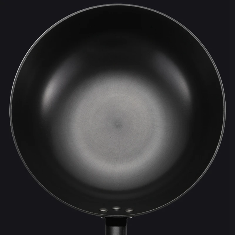 

1 Pcs Pink Silicone Bowknot Knob Purple Watertight Cup Cap & 1 Pcs Carbon Steel Wok Flat-Bottomed Cast Iron Stirring Pot