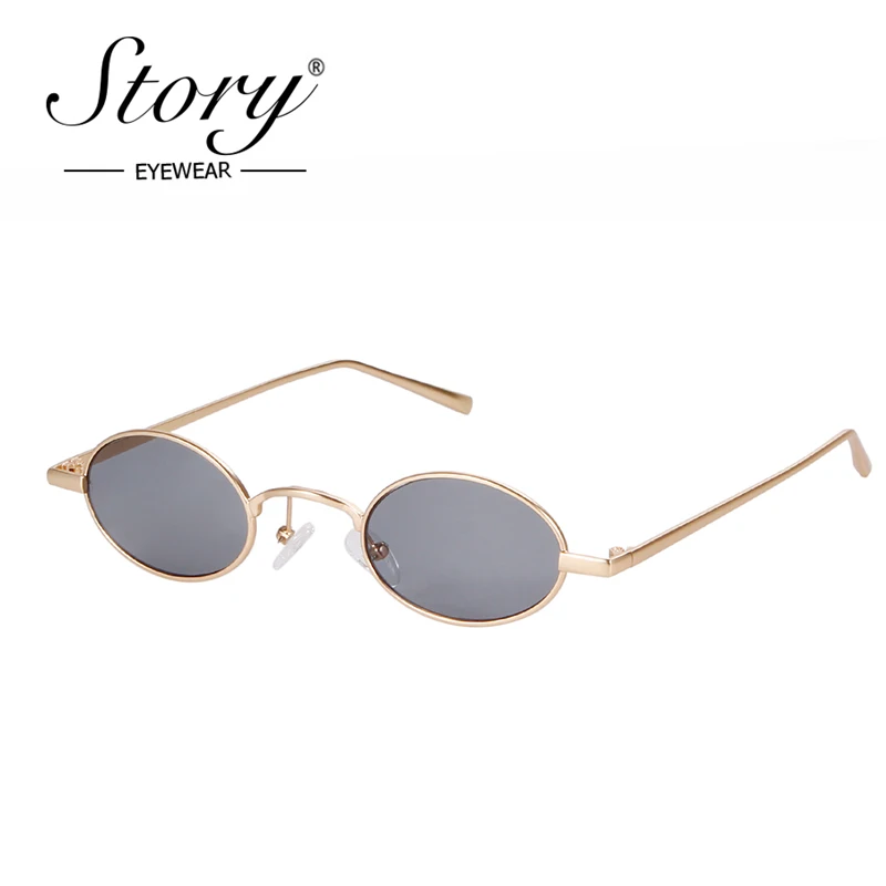 Винтажные маленькие круглые солнцезащитные очки STORY 2018 мужские классические в