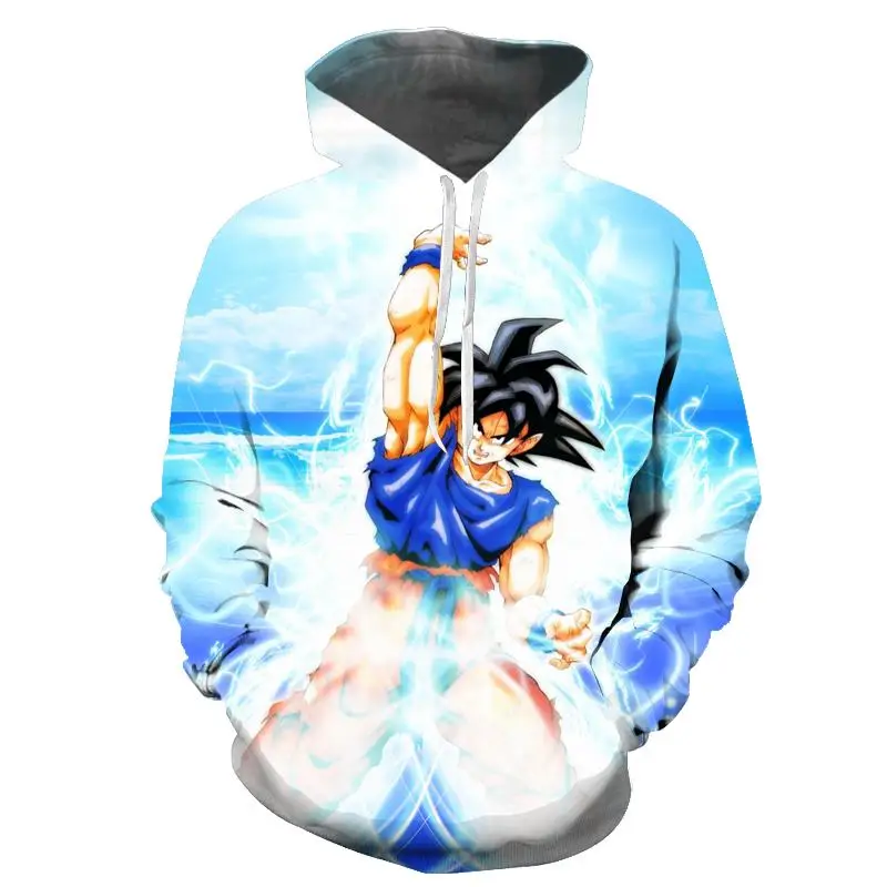 Толстовка с длинным рукавом для мужчин и женщин аниме dragon ball Z|Мужские толстовки