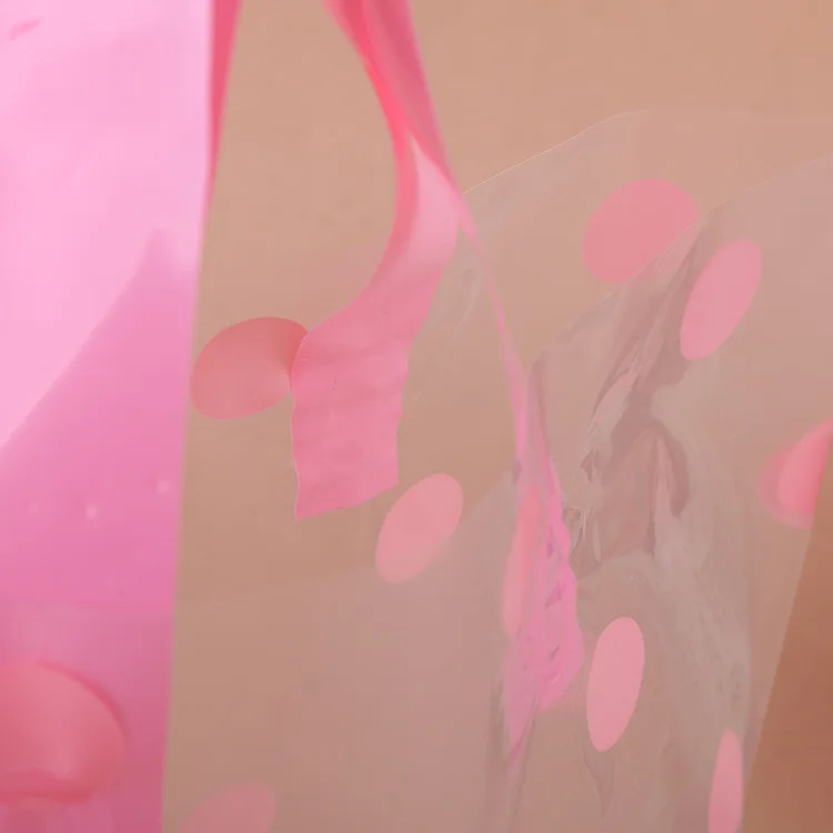 50 шт. розовый горошек ПВХ подарочные Подарочный пакет на Новый год и Рождество