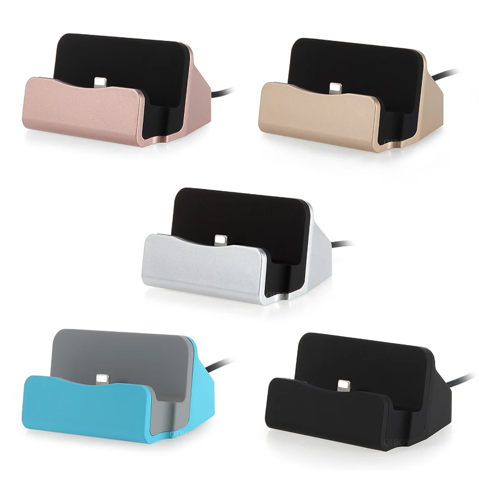 

Metal Phone USB Charger Micro Type C Fast Charging Dock Station For Huawei P30 iPhone 11 X 7 Samsung Mobile Phone Universal Base