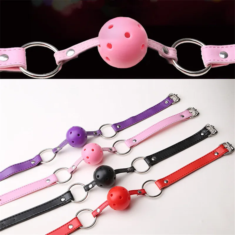 Soft Silicone Open Mouth Gag Ball Adjustable Bondage Restraints Sex Toy For Adults Hole Ventilation Women | Красота и здоровье
