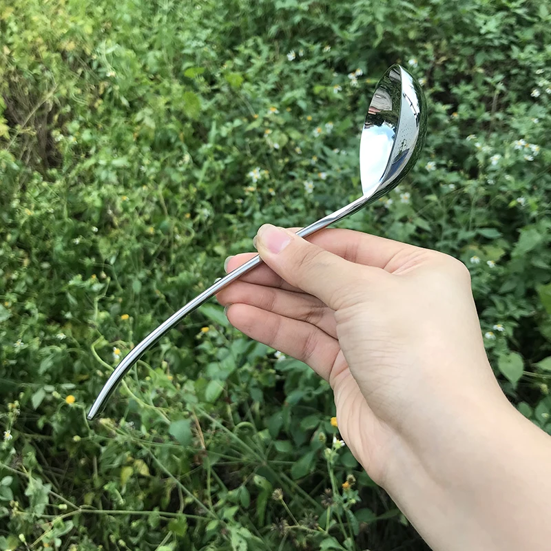 

Thicken 18/10 Stainless Steel Small Spoon Family Soup Spoon Stainless Steel Kitchen Cooking Spoon